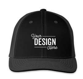 Pacific Headwear Flexfit Trucker Hat - Color: Black / Graphite