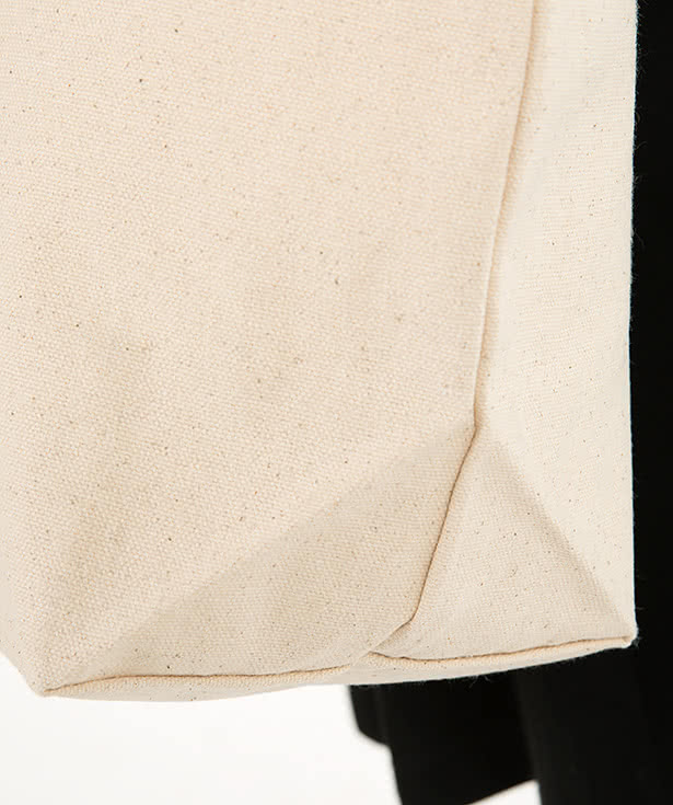 Design Custom Printed Large Natural Gusseted 100% Cotton