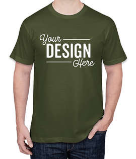 American Apparel USA-Made Jersey T-shirt - Color: Olive