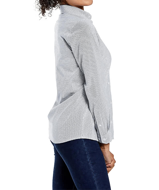 Storm Creek Women's Influencer Windowpane Long Sleeve Dress Shirt - Embroidered