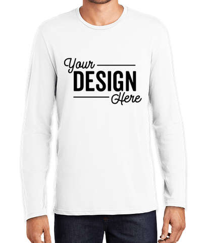 District Perfect Weight Long Sleeve T-shirt - Bright White