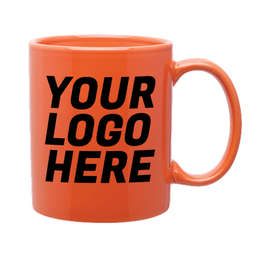 Full Color 11 oz. Ceramic Mug - Color: Orange