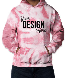 Dyenomite Tie-Dye Pullover Hoodie - Color: Begonia Crystal