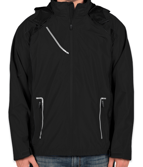 Sample - Team 365 Waterproof Hooded Jacket - Black - Size M