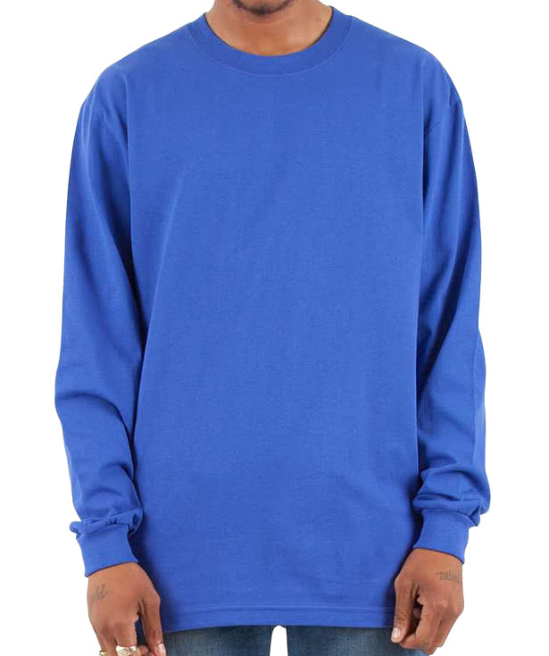 Shaka Wear Max 100% Cotton Heavyweight Crewneck Long Sleeve T-shirt