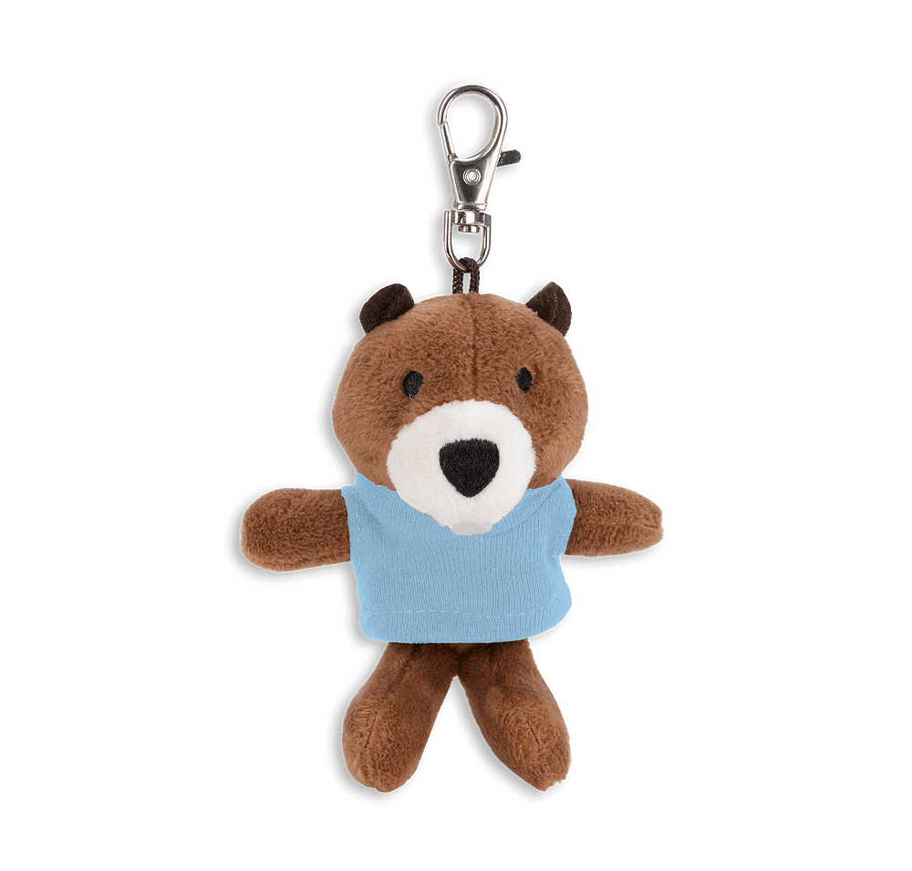 Full Color Wild Bunch 4" Beaver Plush Animal Keychain-default