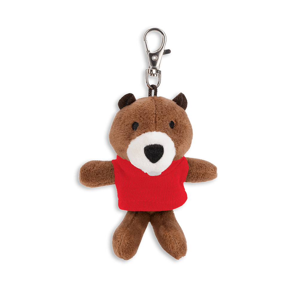 Full Color Wild Bunch 4" Beaver Plush Animal Keychain-default