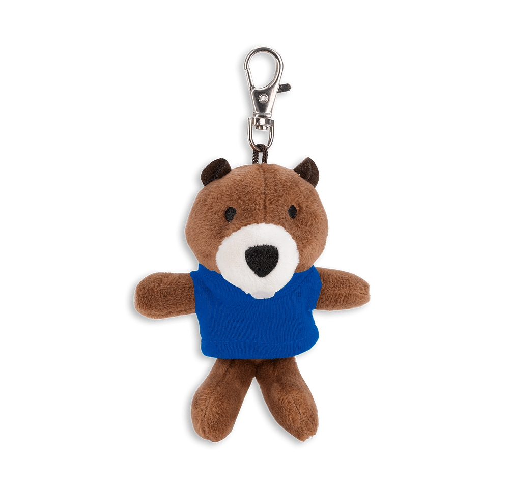 Full Color Wild Bunch 4" Beaver Plush Animal Keychain-default