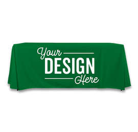 Full Color 6' Throw Tablecloth - Color: Kelly Green