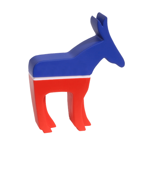 Democratic Donkey Stress Reliever in Red/Blue