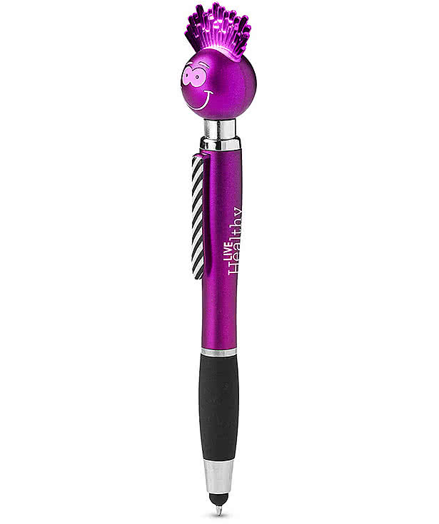 Goofy Face Lite-Up Stylus Ballpoint Pen (black ink)