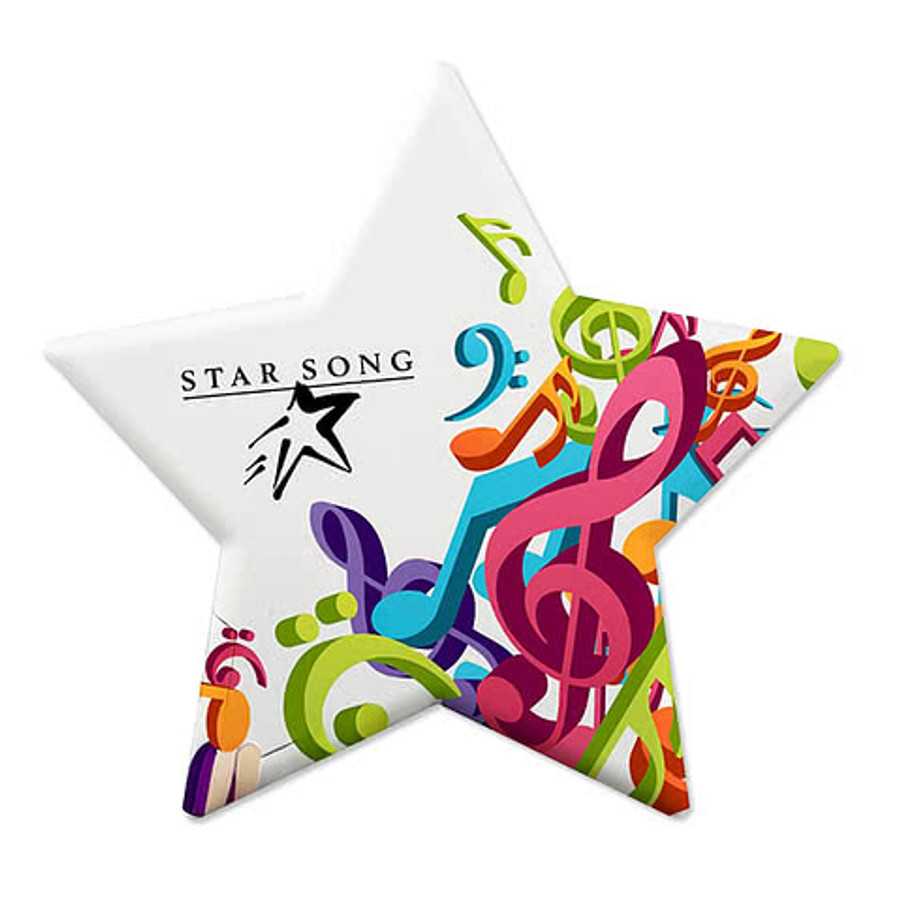 Full Color Sugar-Free Star Mint Card in White