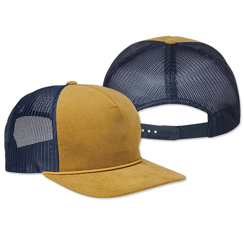 Richardson Troutdale Corduroy Trucker Hat - Printed