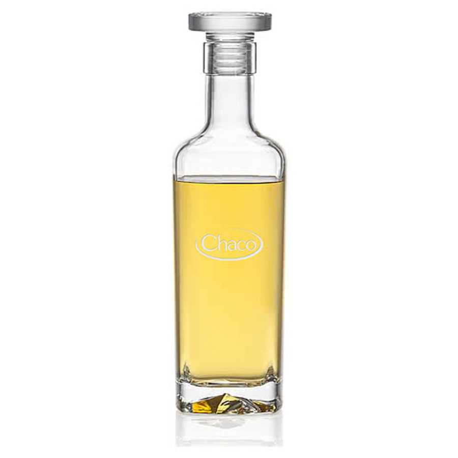 Laser Etched 24 oz. Lucinde Heathfield Decanter with Lid in Clear