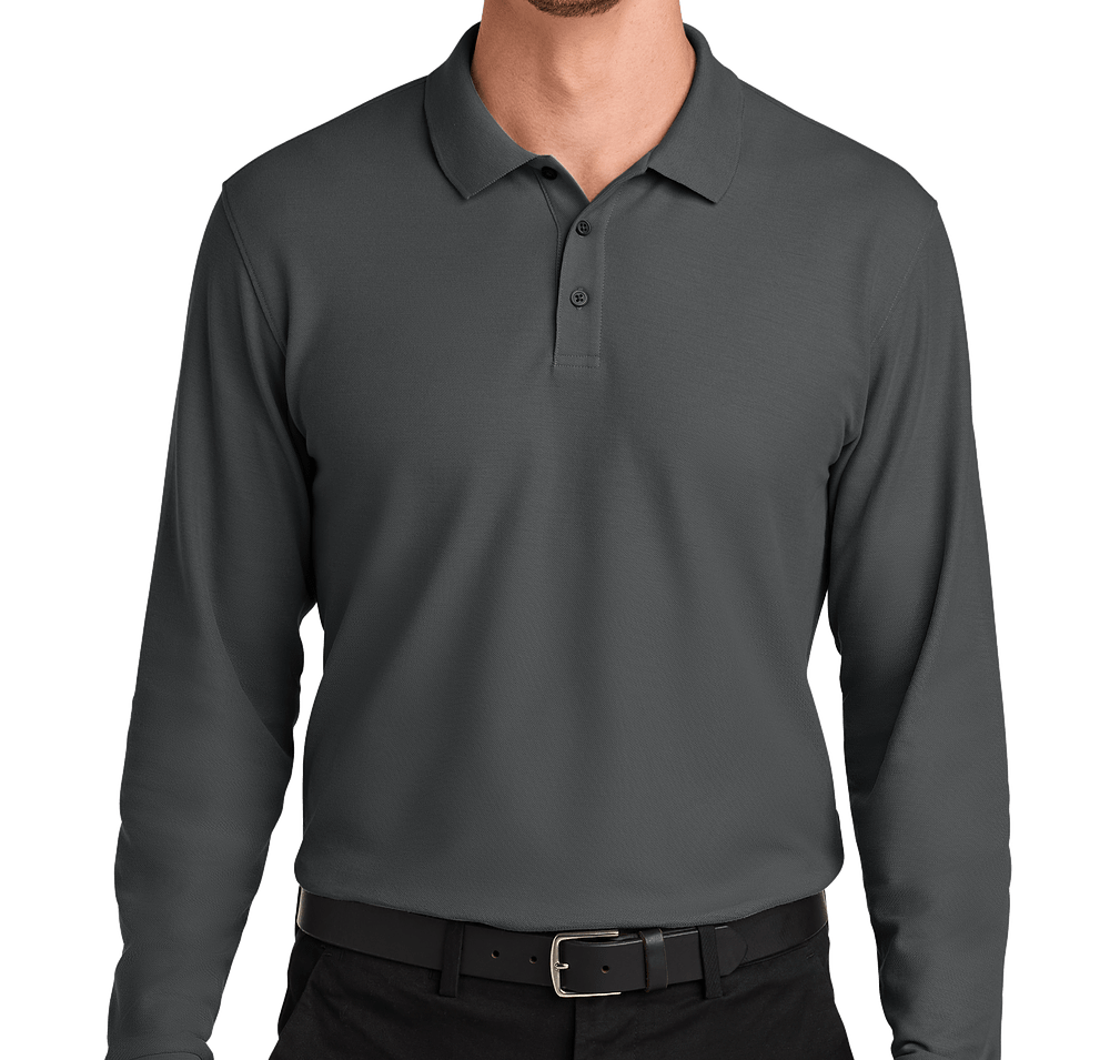 Port Authority Wearever UV Long Sleeve Performance Pique Polo-default