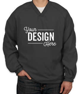 Sport-Tek V-Neck Windshirt - Color: Graphite Grey