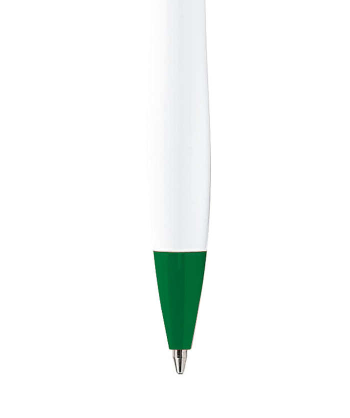 Dart White Body Retractable Pen (blue ink)