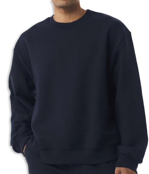 Bella + Canvas Heavyweight Crewneck Sweatshirt in Navy