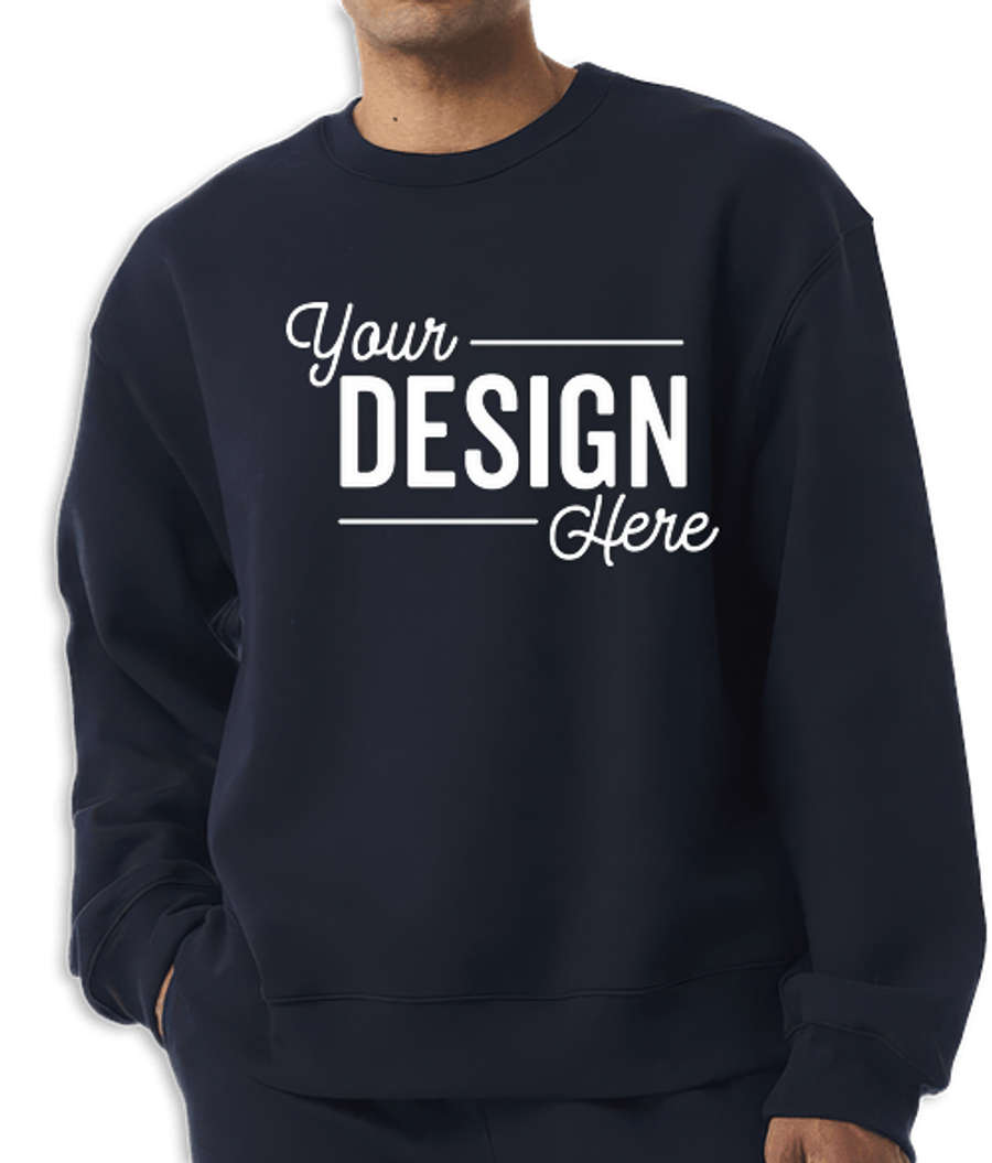 Bella + Canvas Heavyweight Crewneck Sweatshirt in Navy