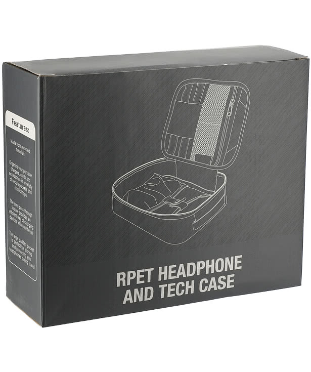 Recycled Headphone Case and Tech Organizer