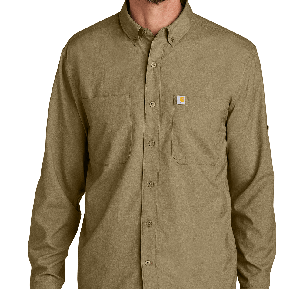 Carhartt Force Sun Defender Long Sleeve Work Shirt - Embroidered-default