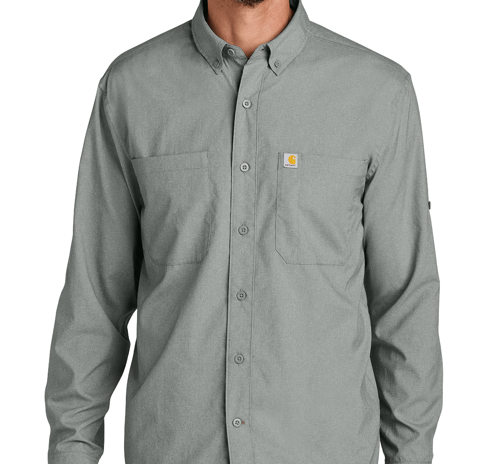 Carhartt Force Sun Defender Long Sleeve Work Shirt - Embroidered-default