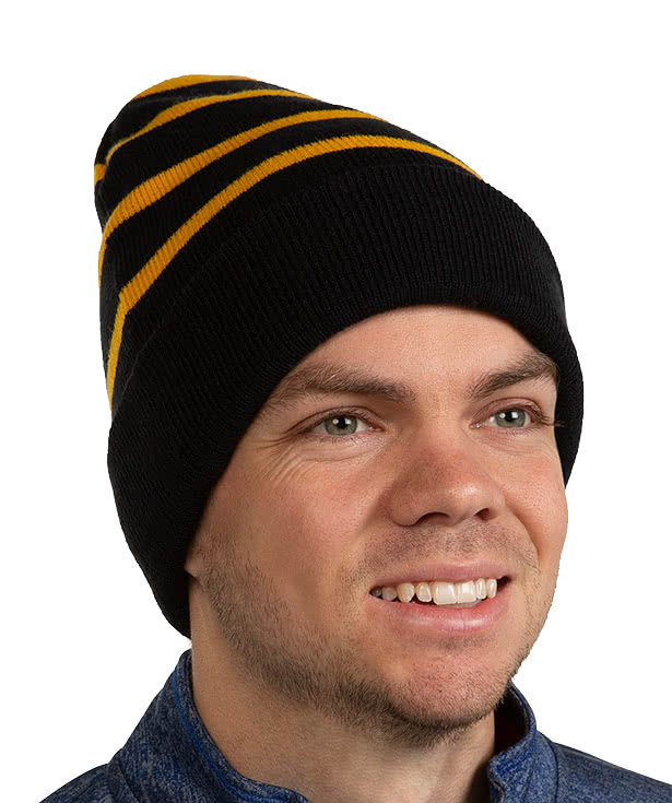 Sport-Tek Fleece Lined Striped Cuff Beanie