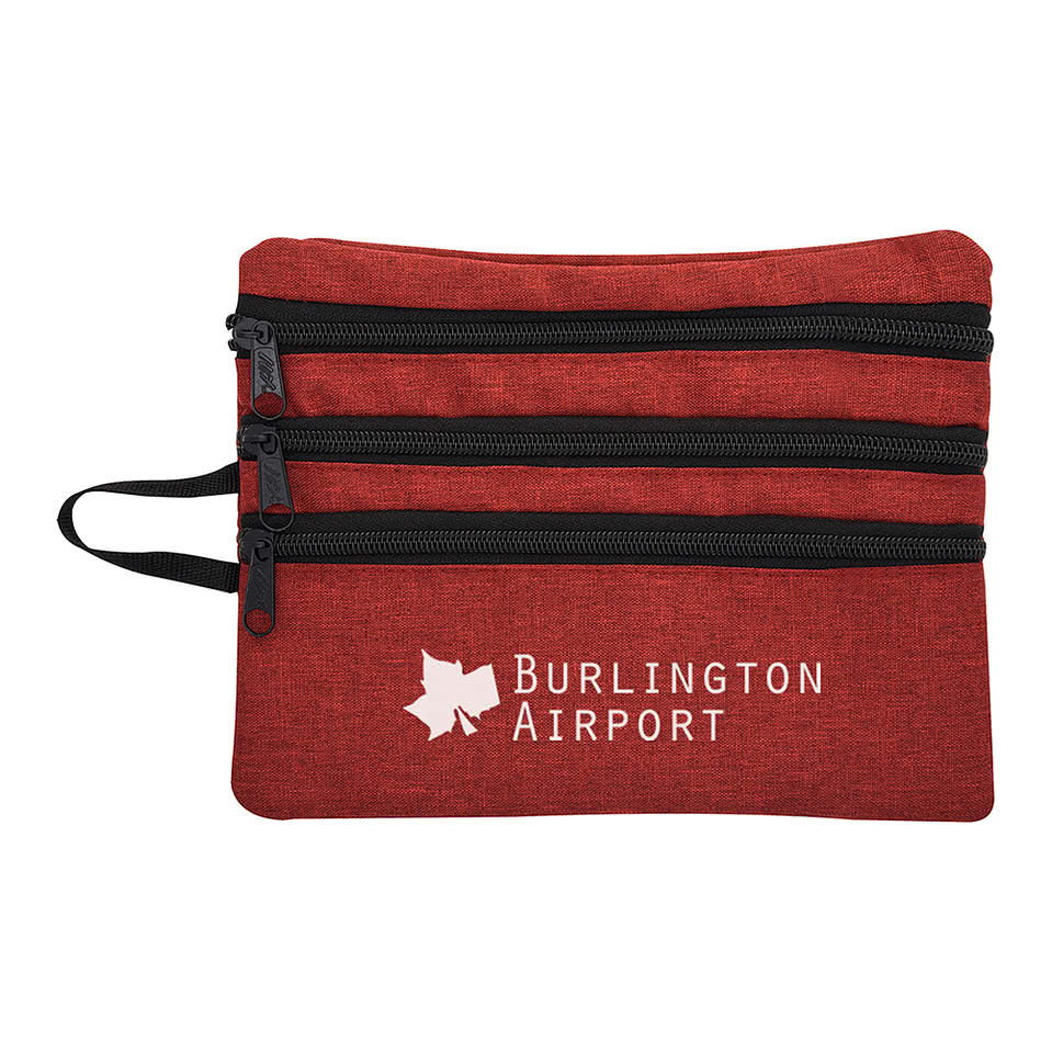 Heathered Tech Accessory Travel Pouch
