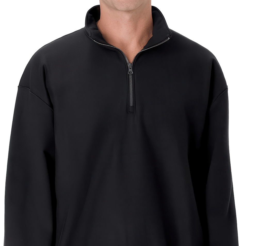 Hanes Beefy Sweats Heavyweight Quarter Zip Sweatshirt-default
