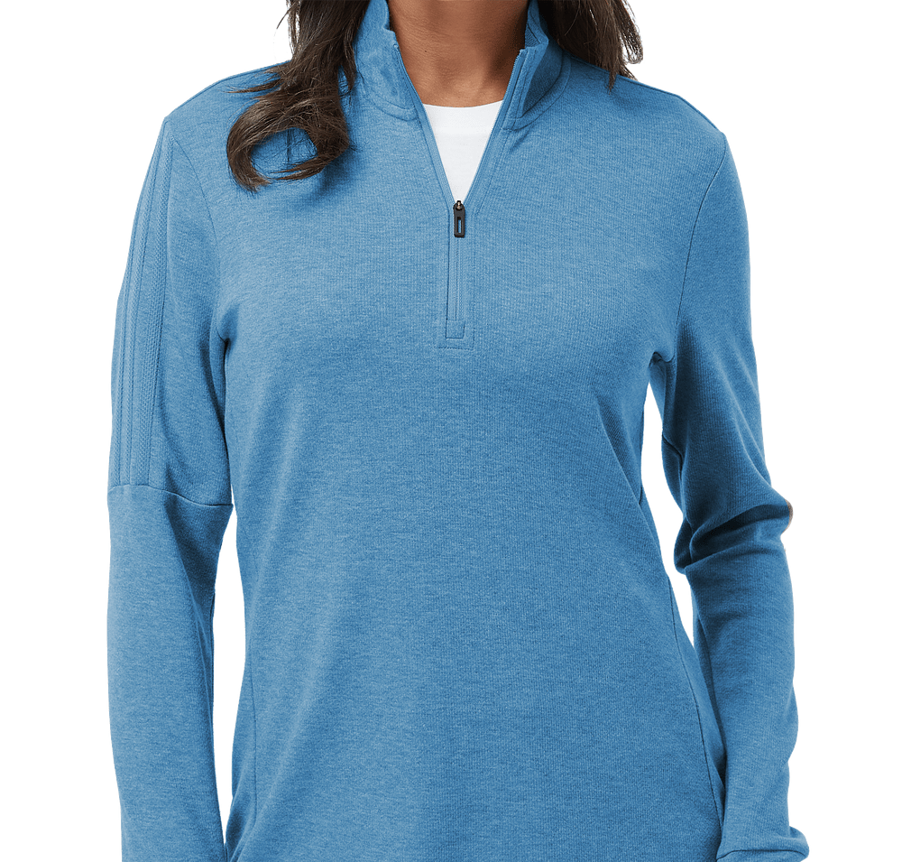 Adidas Women's 3-Stripes Recycled Quarter Zip Sweatshirt-default