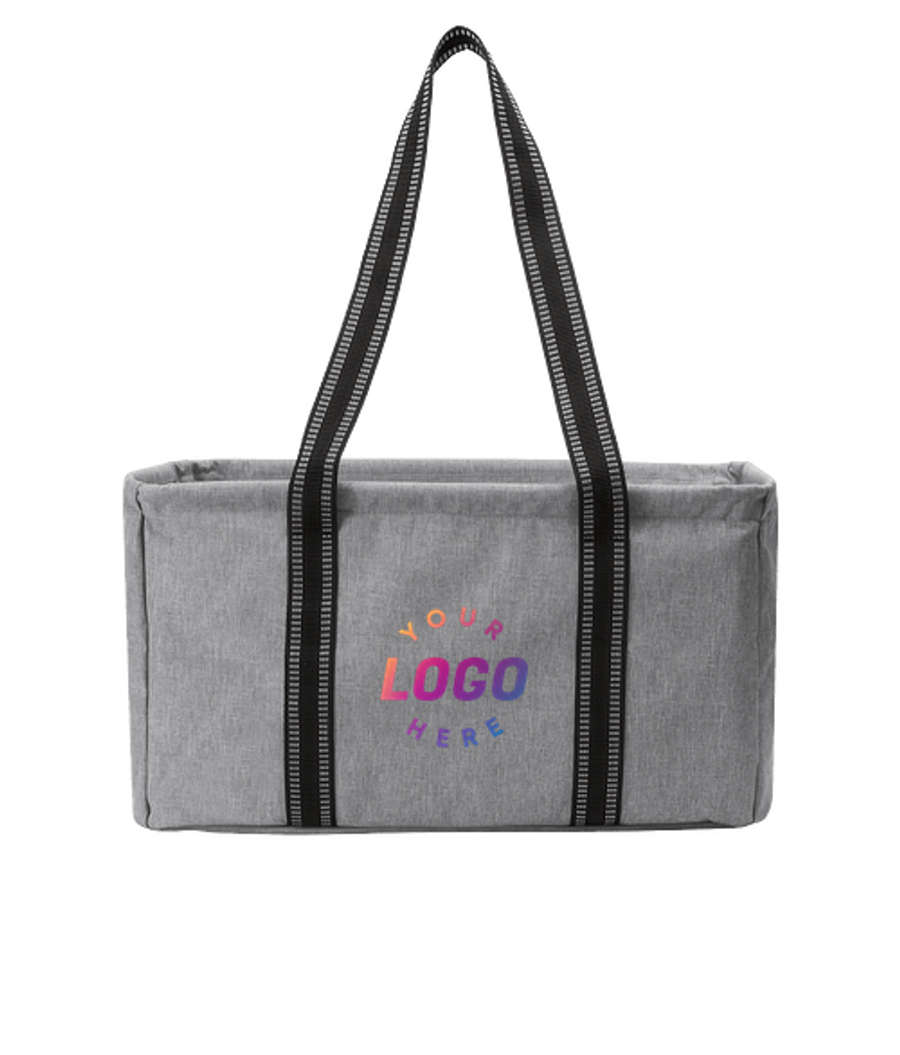 Osborne Recycled Collapsible Utility Tote Bag in GRAY-CHARCOAL