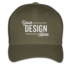 Yupoong Twill Flexfit Hat - Color: Olive