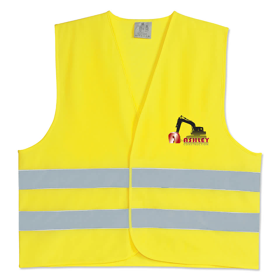 Reflective Safety Vest with Pouch