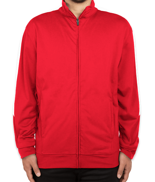 Augusta Medalist Tricot Track Jacket 2.0 in Red / White