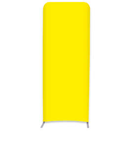 Full Color 36.5" x 91.25" Eurofit Straight Wall Display Kit - Color: Yellow
