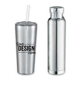 22 oz. Thor Copper Vacuum Insulated Drinkware Gift Set - Color: Silver