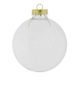 Glass Ball Tree Ornament - Color: Clear