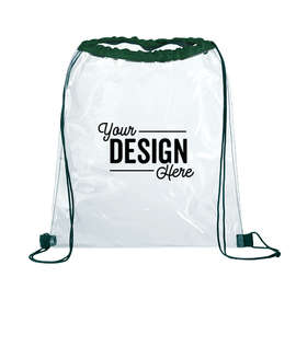 Rally Clear Drawstring Bag - Color: Hunter Green