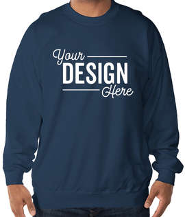 Hanes Ultimate Heavyweight Crewneck Sweatshirt - Color: Navy