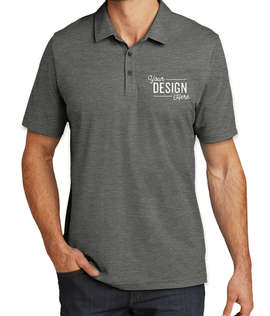 TravisMathew Oceanside Heather Performance Polo - Color: Black Heather