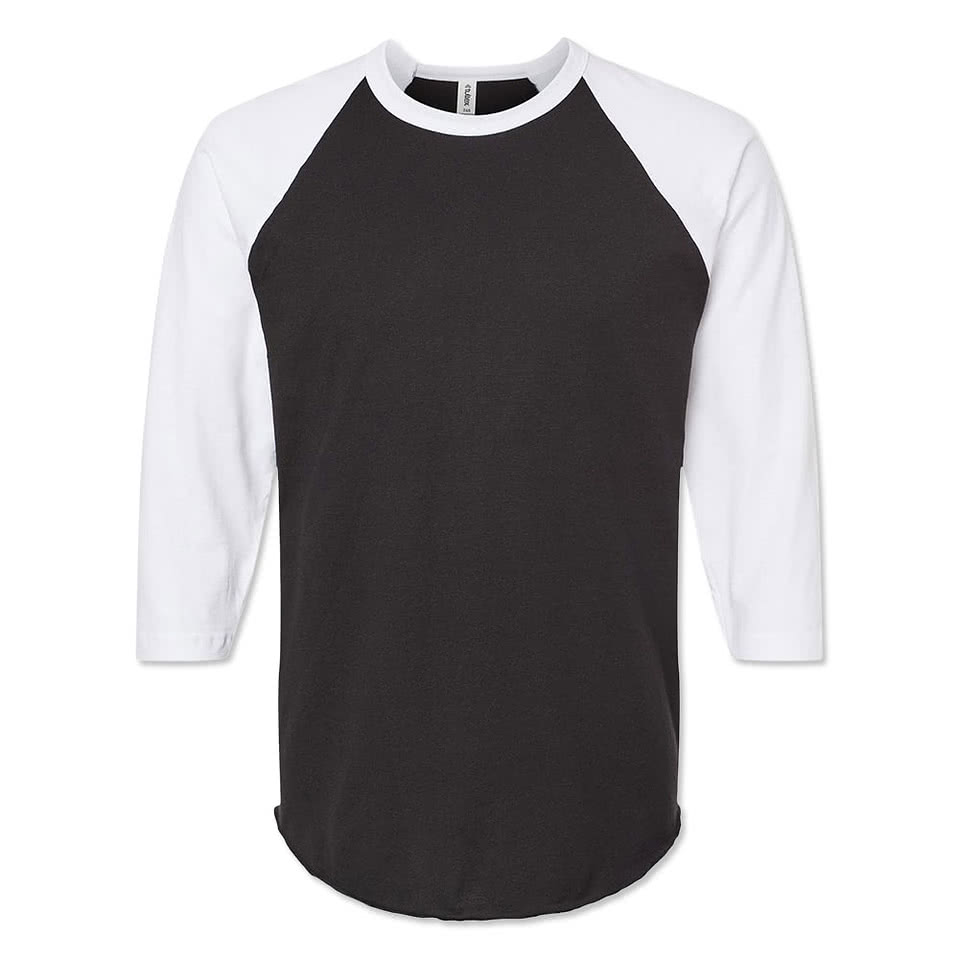 Custom Tultex Fine Jersey Raglan T-shirt - Design Long Sleeve T
