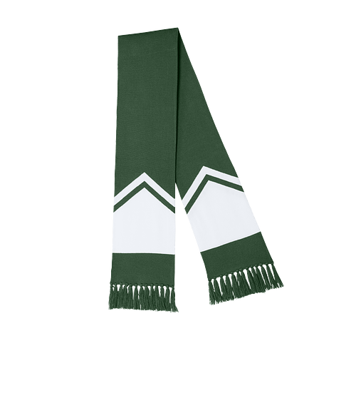 Sport-Tek Game Day Scarf in Forest Green / White