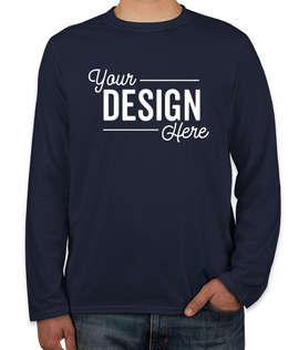 Canada - Gildan Softstyle Long Sleeve Jersey T-shirt - Color: Navy