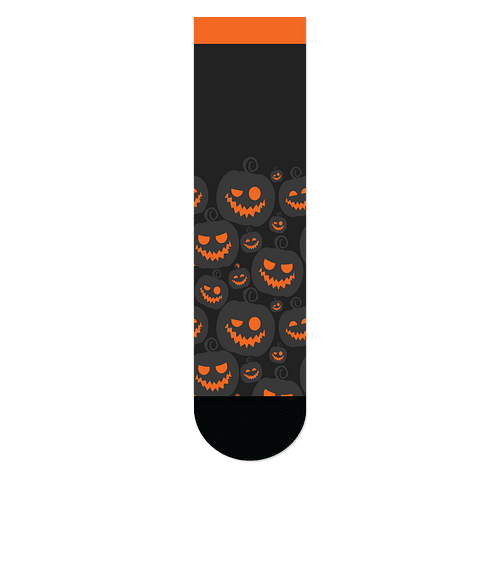 Halloween Crew Socks in Black