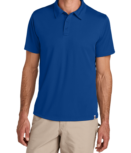 Carhartt Force Sun Defender UPF 50+ Performance Polo - Printed in Royal Glass Blue