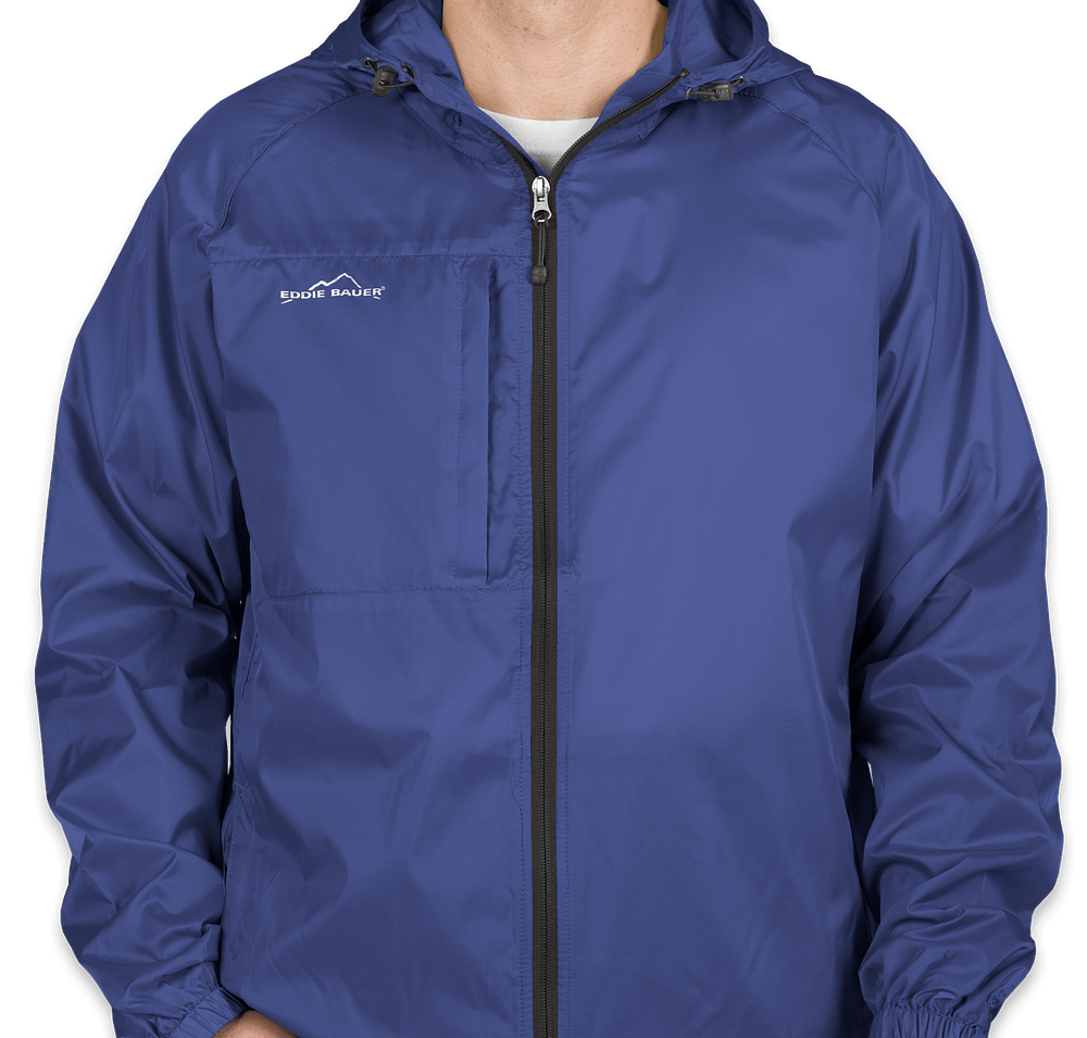Eddie Bauer Full Zip Hooded Packable Jacket-default
