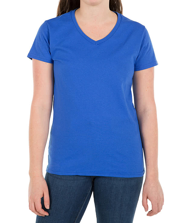Canada - Gildan Women's 100% Cotton V-Neck T-shirt