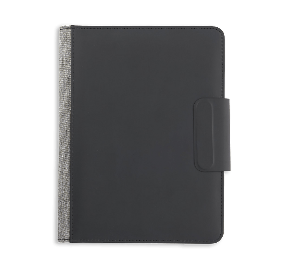 Debossed Reclaim Recycled MagClick Wireless Fast Charging Notebook-default