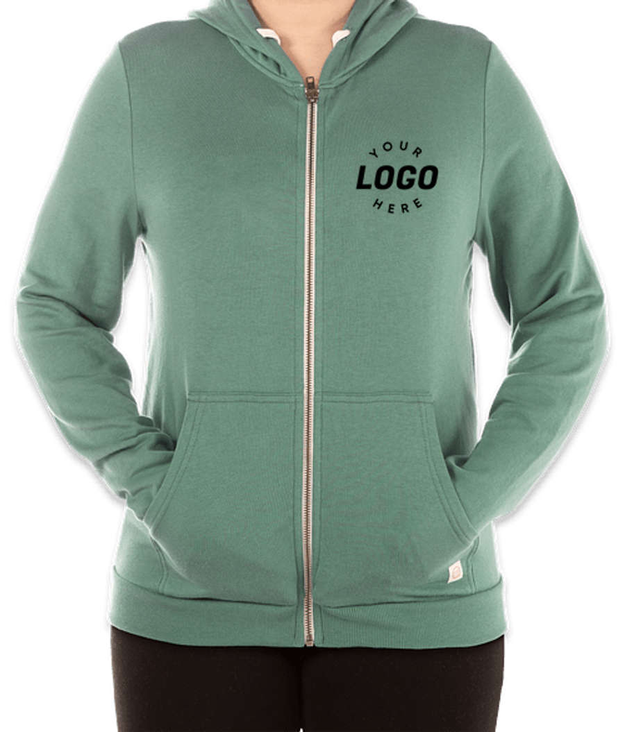 Marine Layer Women's Afternoon Zip Hoodie in Sage Green