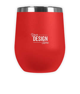 Laser Engraved 12 oz. Insulated Tumbler Gift Set - Color: Red
